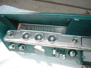 Complete 1961 1962 Chevy Impala Dash Gauge Cluster and Original Radio