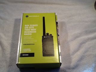 New in Box A Motorola RDX Series on Site Two Way Business Radio RDV2020 Two Chan 723755538825