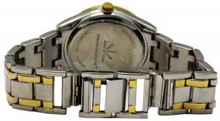 Isaac Mizrahi Live Men's Cream Gold Tone Round Chronograph Analog Dress Watch
