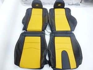 2002 08 Nissan 350Z Synthetic Leather Seat Covers Free Embroidery Top Stitching