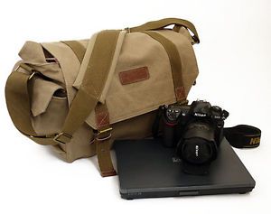 DSLR Camera Laptop Messenger Bag Canon EOS Nikon Sony