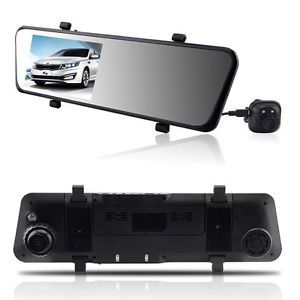 Rear View Mirror Camera Separated Dual Lens HD 1080p Car DVR Video Camcorder GPS