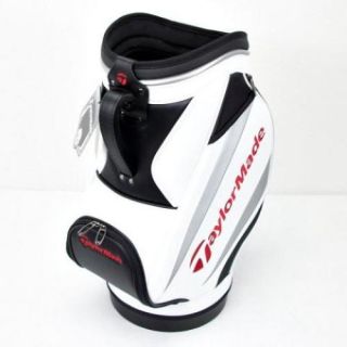 2011 TaylorMade Den Caddy Mini Staff Bag White Black Red Silver
