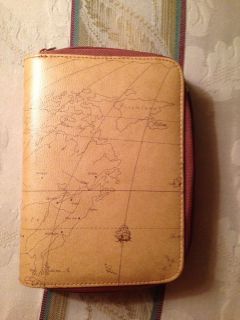 Beautiful Vintage Style World Map Personal Organizer Calendar Wallet Planner