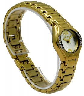 Elgin EG364 Gold Tone Austrian Crystal Women's Watch