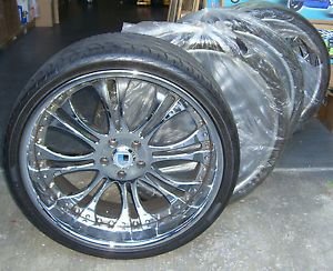 22" asanti AF132 Chrome Wheels Rims Tires Perfect Condition BMW 6 Series