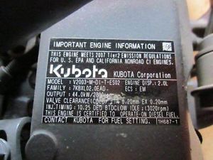 Kubota V2003 Turbo Diesel Engine 59 HP New