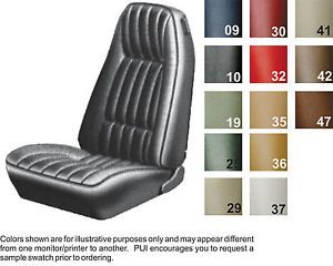 1971 1973 Chevy Camaro Standard Bucket Seat Covers Pair Colors Available