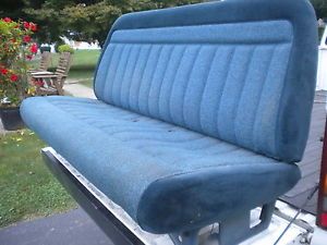 1980s 1990s Chevrolet Truck Bench Seat Blue Very Nice Condition GM Street Rod