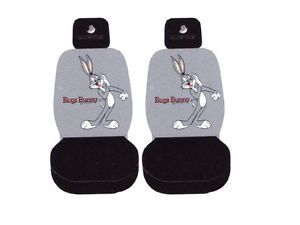 2 Front Car Seat Covers Looney Tunes Bugs Bunny