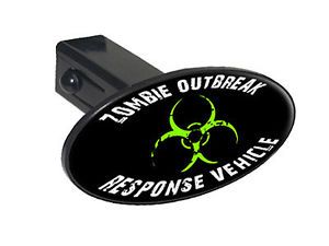 Zombie Outbreak Response Vehicle Green 1 25" Tow Hitch Cover Plug Insert