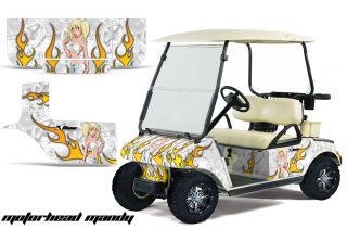 Club Car Golf Cart Parts Graphic Kit Wrap AMR Racing Decals Accessories Mandy WW