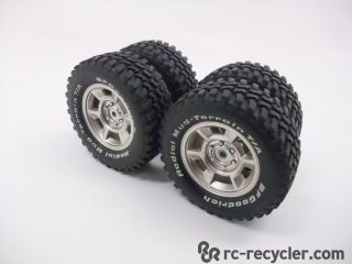 Tamiya 1 9 BFGoodrich Jeep Tires Wheels Pajero CC 01 F 350 Scale Crawler Scaler