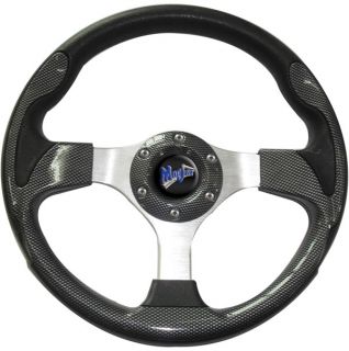 Golf Cart Ultra Steering Wheel w Adapter Hub Yamaha Drive Carbon FIBER13"