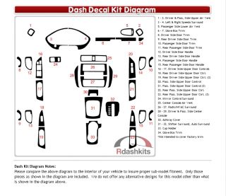 Dash Kit Decal Auto Interior Trim Mitsubishi galant 1999 2003