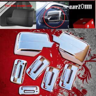 04 08 Ford F150 Chrome Door Handle Mirror Covers Bezels