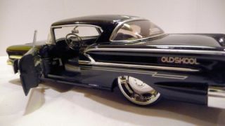 Jada Dub City 1958 Chevrolet Impala Oldskool 1 24 Black
