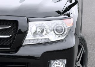 2012 2013 Toyota Land Cruiser 200 After Jaos Head Light Garnish Unpainted ABS