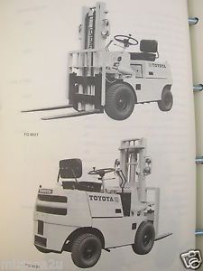 1971 Toyota Fork Lift Truck Forklift 2FG10 2FG14 2FG15 Parts Manual Book Catalog