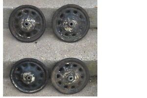 Set of 4 Vintage Pedal Car Artillery Wheels with Tires to Restore Garton Maybe