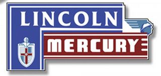 34" Lincoln Mercury Tin Metal Sign Vtg Style Garage Old School Hot Rod Street