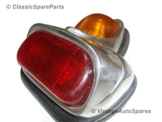 Brand New Chromed Rear Brake Tail Light Assembly for Vintage Vespa GS 150 Models