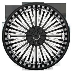 20 inch Shooz 011 Black Chrome Wheels Rims 6 Lug 6x114 3 6x4 5 6x115 Durango