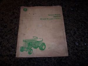 John Deere 60 and 70 Lawn Tractor Service Manual Parts Catalog and 34 Rotary MO