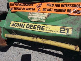 Lot of 3 Commercial Lawn Mowers John Deere Aircap Sensation Briggs Stratten