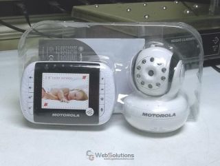 Motorola MBP33 Digital Video Baby Monitor w 2 8" Color Screen Wireless Camera