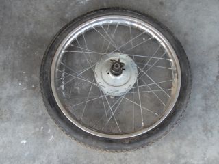 1978 Columbia Commuter Moped w Sachs Engine Front Wheel Rim Tube Tire