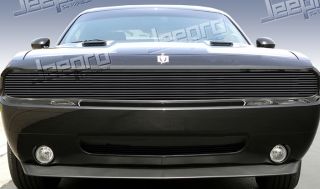 09 2014 Dodge Challenger Upper 1pc Replacement Phantom Black Billet Grille Grill