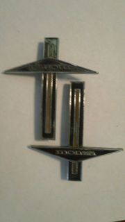 Set Pair 2 Corvair "Monza" Emblems Badge Script Trim Vintage Metal Nameplate