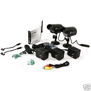 Day Night Home Security Wireless Infrared Cameras w Remote Control