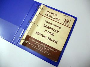 International Loadstar F 1800 Motor Truck Parts Catalogue Manual 06 05 1965
