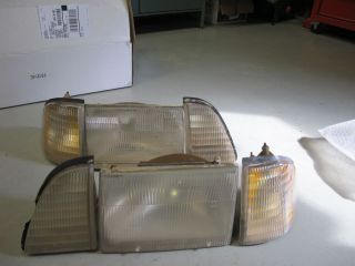 1987 1993 Ford Mustang GT LX Headlights 6 Piece Kit