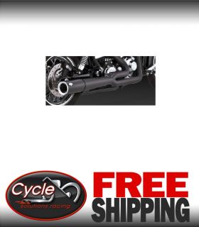 Vance Hines Exhaust Pro Pipe 2 1 2 Into 1 Black for Harley Dyna FXD 06 11 47551