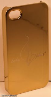 New iPhone 4 4S Cell Phone Case "Baby Phat" LuxMobile Designer Mirror Gold