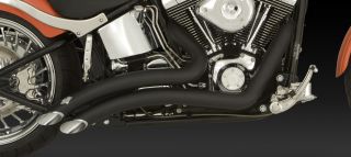 Vance and Hines Big Radius Black Full Exhaust 46029 Harley Davidson FSXT