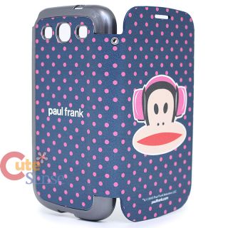 Paul Frank Samsung Galaxy S3 Flip Cover Phone Case Pink Dots Licensed