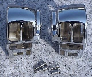 Harley Electra Glide Road King Chrome Switch Housings