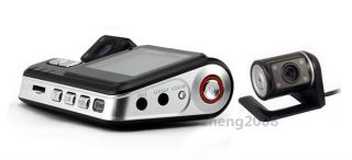 New HD 720P Dual Lens Camera Car Vehicle Dashboard Video G Sensor DVR Camera