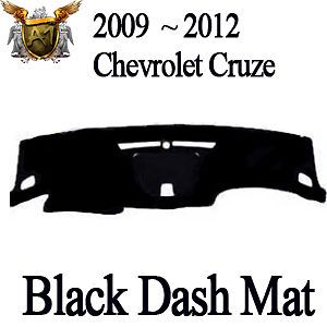 Black Color Dash Mat Cover for 2009 2010 2011 2012 GM Chevrolet Cruze