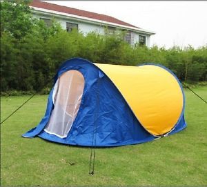 New Color Portable Family Fun Easy Setup Pop Up Camping Tent Throw Pop Up
