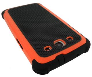 Orange Black Defender Heavy Duty Protective Cover Case Samsung Galaxy S3 I9300