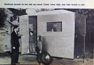 Vintage 1955 How to Build A Pop Up Camping Trailer camper DIY Article