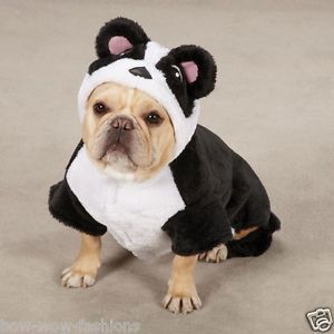 Plush Fluffy Panda Halloween Dog Puppy Cat Kitty Pets Dogs Costumes Costume XS