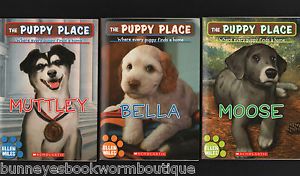 Lot 3 Puppy Place Books Guided Reading Ellen Miles Brand New Bella Muttley Moose 0545253969
