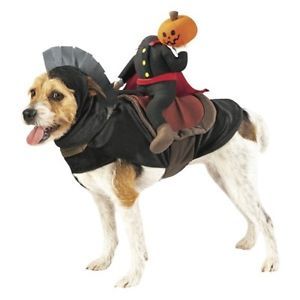 Headless Horseman Rider Pet Costume Dog Halloween Costume Sz Large