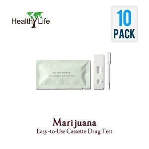 10 THC Home Marijuana Drug Test Kit Cassettes Strip Urine Test